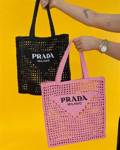 Prada summer tote bag